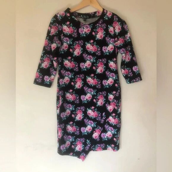 🦘Snap | Floral Long  Sleeve Dress - Picture 1 of 4
